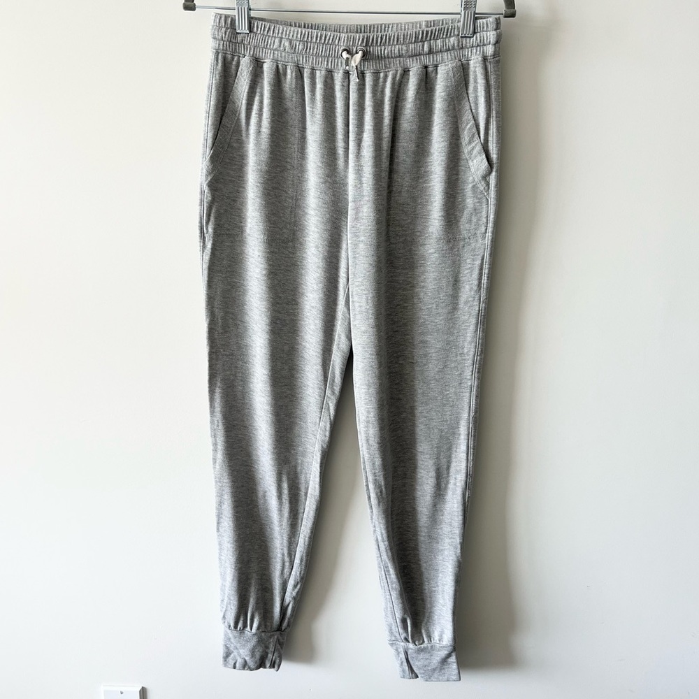 Splendid Joggers Sweatpants Pockets Heathered Gray B - Picture 2 of 16